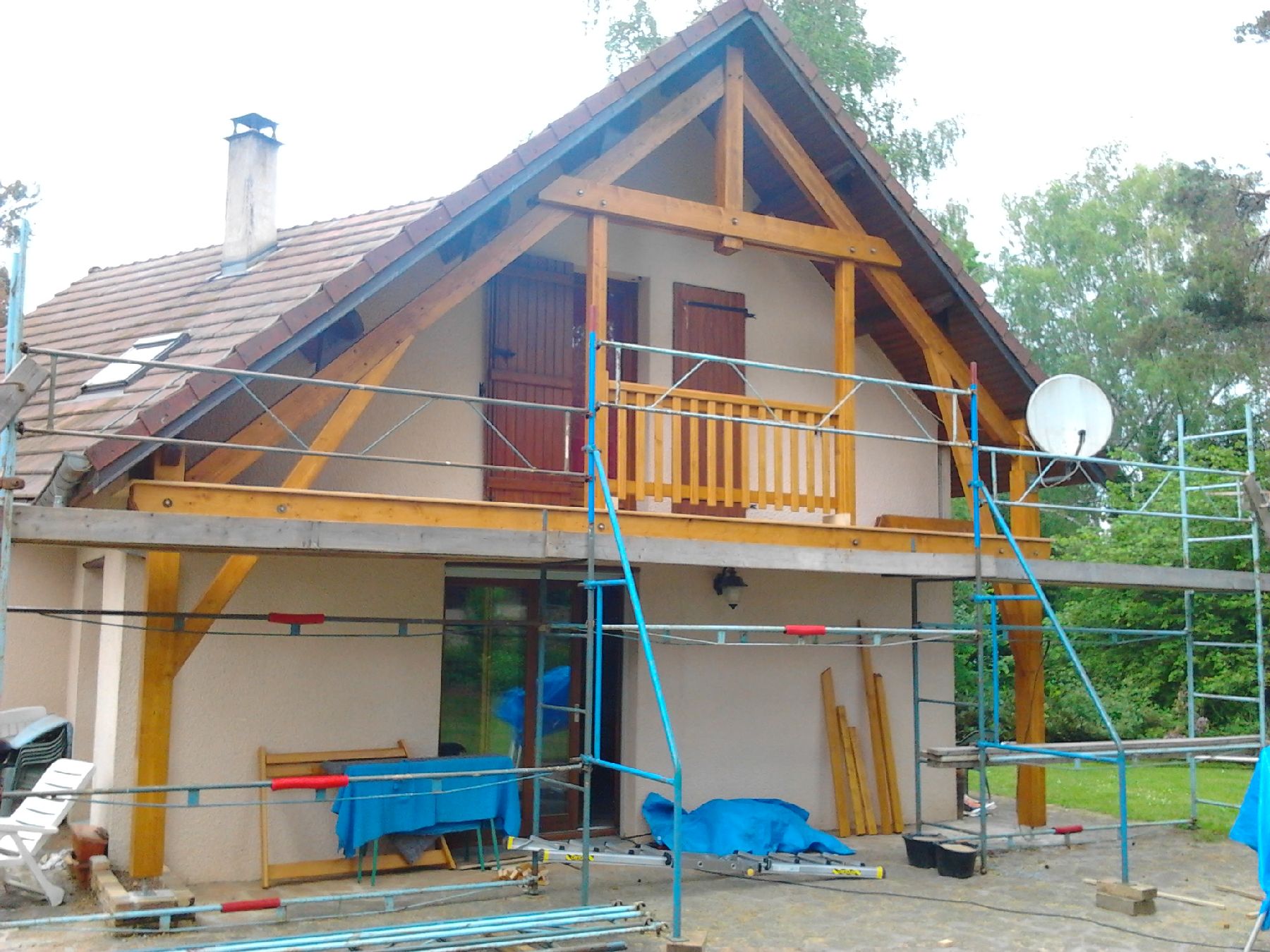 Terrasse 3 - Pose garde-corps fabriqué sur-mesure